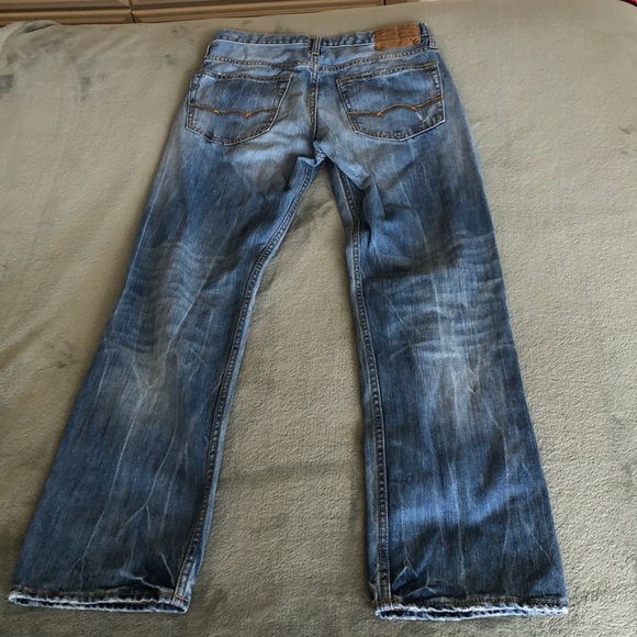 American Eagle Men’s Relaxed Straight Ripped Jeans - Picture 3 of 5